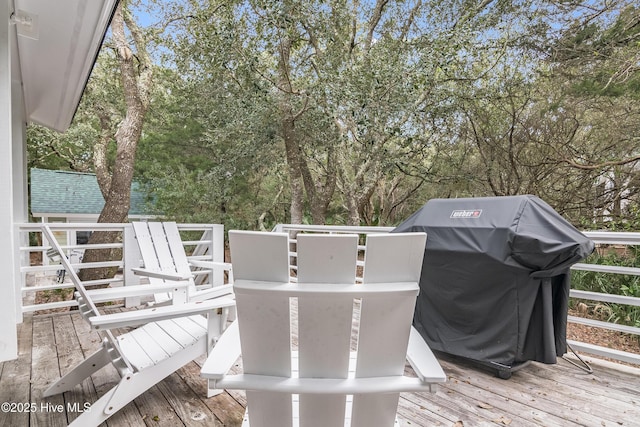 3 Sabal Palm Trl, Bald Head Island, NC 28461 - wooden terrace featuring grilling area