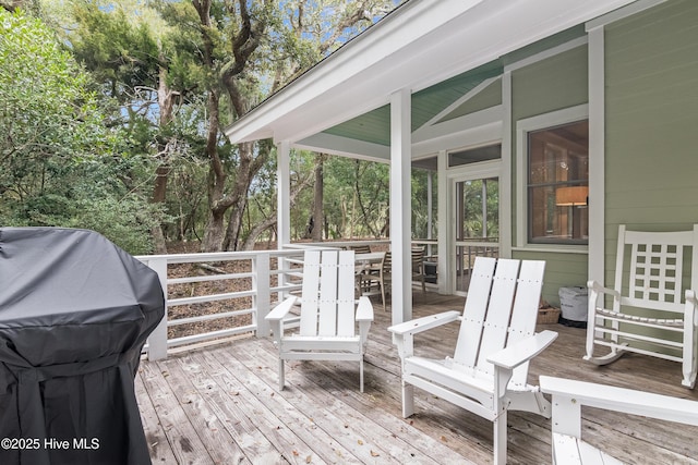 3 Sabal Palm Trl, Bald Head Island, NC 28461 - deck with area for grilling