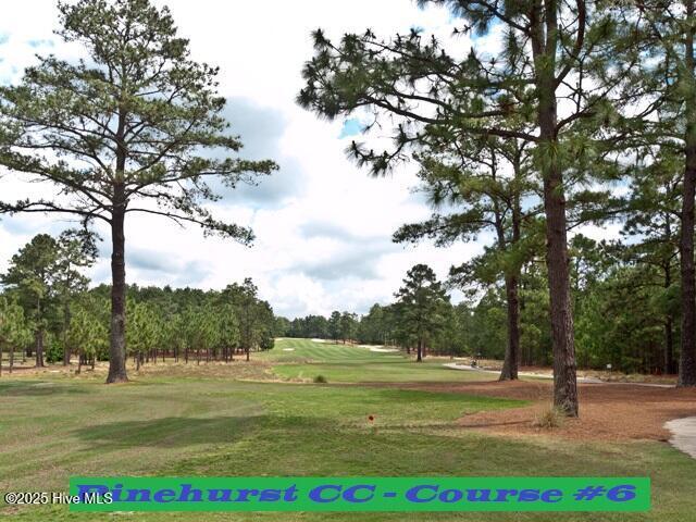 20 Shenecossett Ln, Pinehurst, NC 28374 - surrounding community with a yard, view of scattered trees, and golf course view