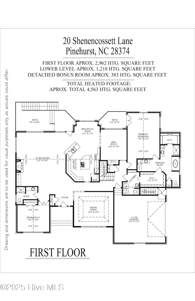20 Shenecossett Ln, Pinehurst, NC 28374 - floor plan / room layout