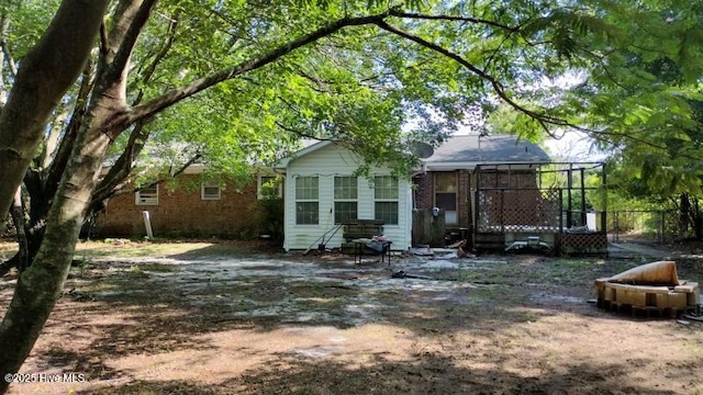view of back of property