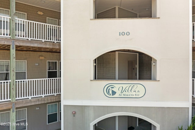 view of property
