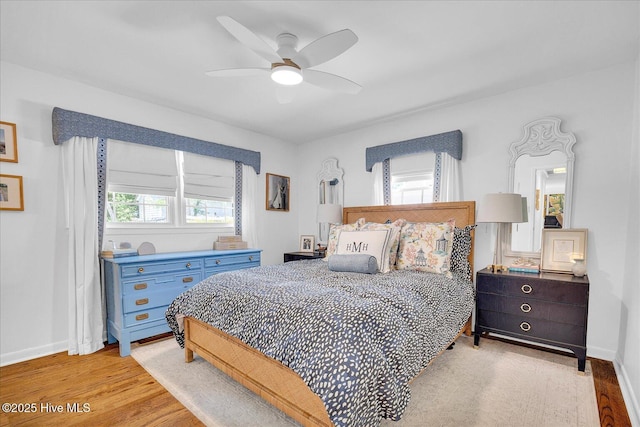 125 Windemere Rd, Wilmington, NC 28405 - bedroom with light wood-style floors and ceiling fan