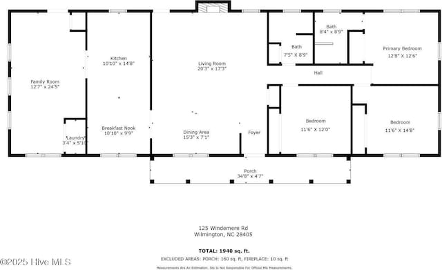 125 Windemere Rd, Wilmington, NC 28405 - view of room layout