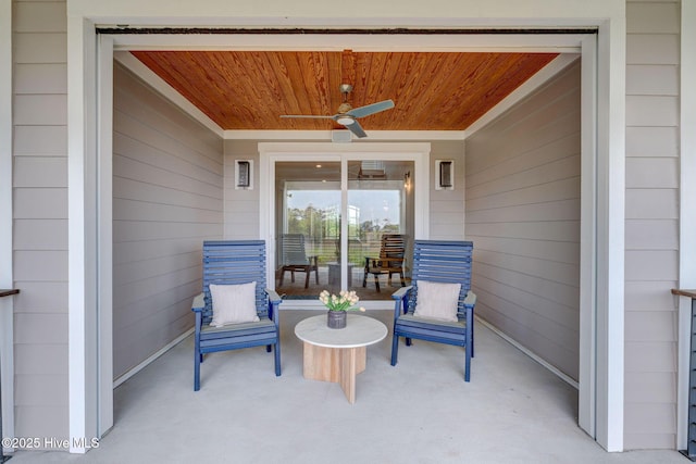 1326 Tidalwalk Dr, Wilmington, NC 28409 - view of patio with a ceiling fan