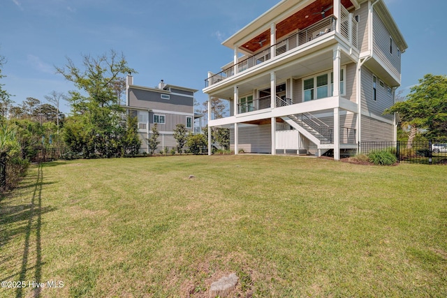 1326 Tidalwalk Dr, Wilmington, NC 28409 - back of property with a balcony