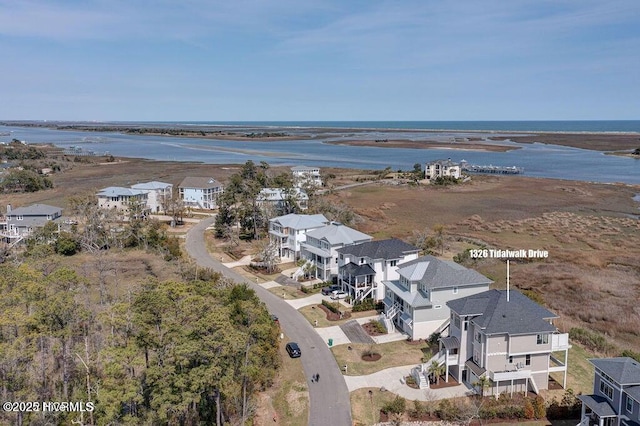 1326 Tidalwalk Dr, Wilmington, NC 28409 - aerial view of residential area featuring a large body of water