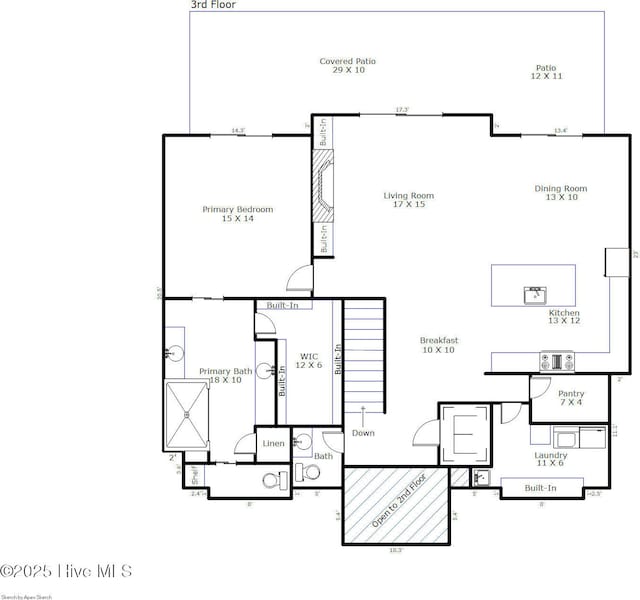 1326 Tidalwalk Dr, Wilmington, NC 28409 - home floor plan