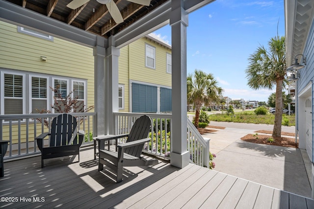 1218 Pinfish Ln, Carolina Beach, NC 28428 - view of wooden deck