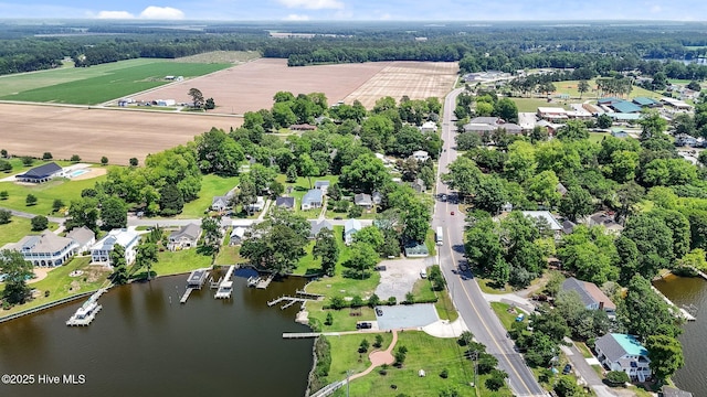 105 N Main St, Bath, NC 27808 - aerial overview of property's location with a large body of water