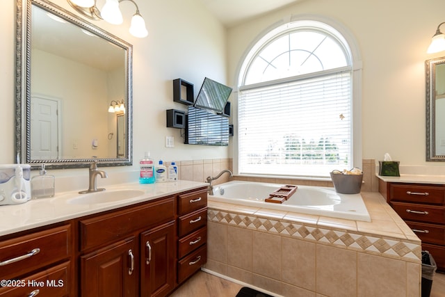118 Durant St, Hertford, NC 27944 - full bath featuring plenty of natural light, a garden tub, and vanity