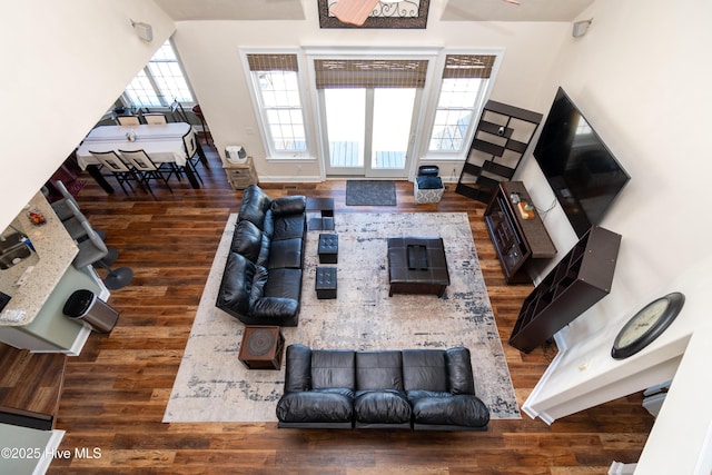 118 Durant St, Hertford, NC 27944 - living area featuring wood finished floors