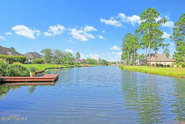 968 Woodwind Dr, Leland, NC 28451 - water view featuring a dock