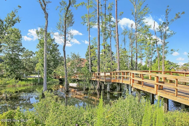 968 Woodwind Dr, Leland, NC 28451 - dock featuring a water view