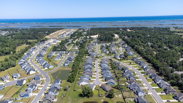 90 N Lamplighters Walk, Hampstead, NC 28443 - aerial view of property and surrounding area with a nearby body of water
