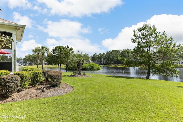 6575 Longwater Ct SW, Ocean Isle Beach, NC 28469 - view of green lawn featuring a water view