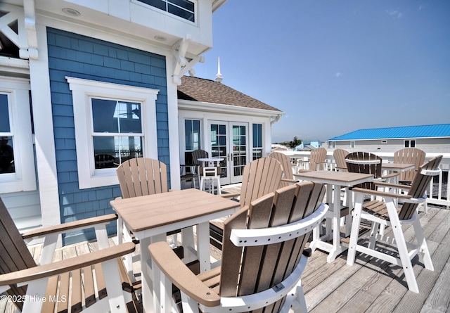 6575 Longwater Ct SW, Ocean Isle Beach, NC 28469 - wooden terrace featuring outdoor dining area