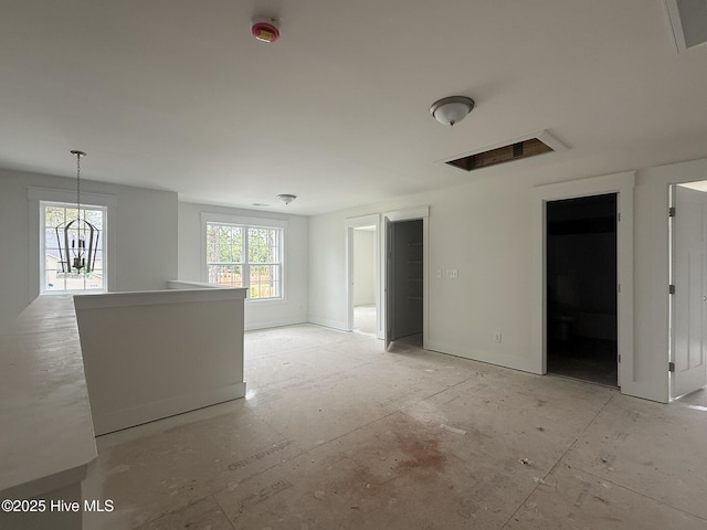 view of unfurnished living room