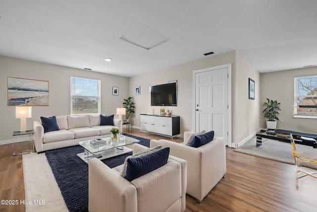 101 Mallard Dr, Currituck, NC 27929 - living room featuring wood finished floors and baseboards