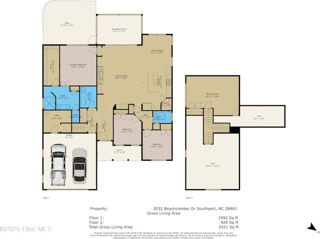 3032 Beachcomber Dr, Southport, NC 28461 - room layout