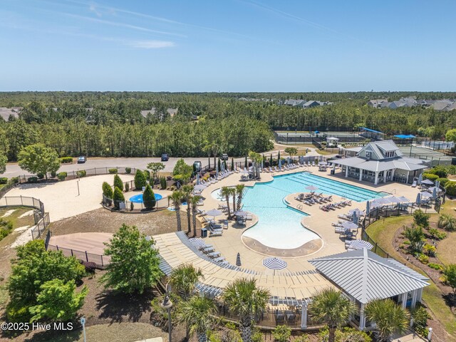 3032 Beachcomber Dr, Southport, NC 28461 - community pool featuring fence