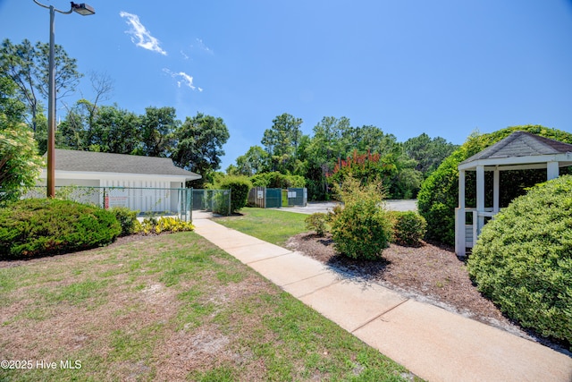 2726 S 17th St Unit C, Wilmington, NC 28412 - view of yard with a gazebo