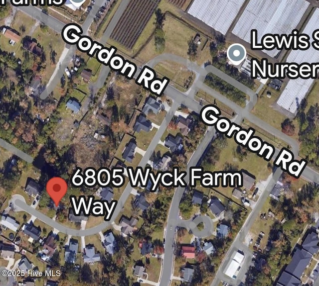 aerial map of property and surrounding area