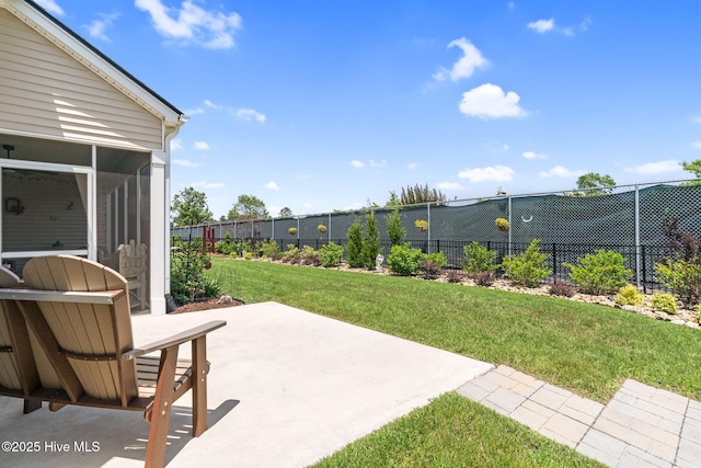 113 Eagle Claw Dr, Calabash, NC 28467 - view of yard featuring a patio and a sunroom