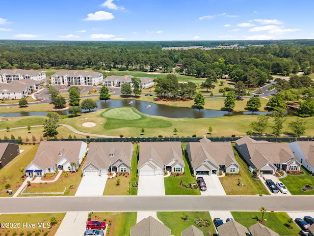 113 Eagle Claw Dr, Calabash, NC 28467 - aerial perspective of suburban area featuring a local golf course and a nearby body of water
