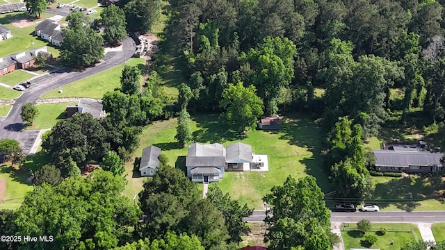aerial overview of property's location featuring nearby suburban area