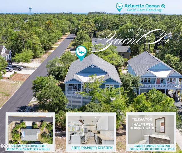 201 W Yacht Dr, Oak Island, NC 28465 - drone / aerial view