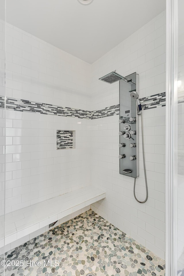 201 W Yacht Dr, Oak Island, NC 28465 - bathroom with tiled shower