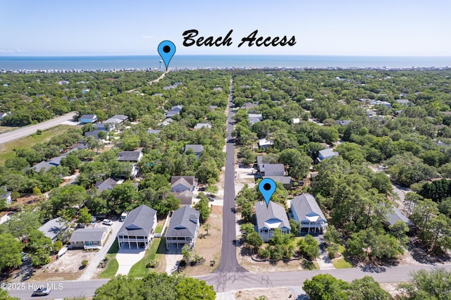 201 W Yacht Dr, Oak Island, NC 28465 - aerial view of residential area featuring a large body of water