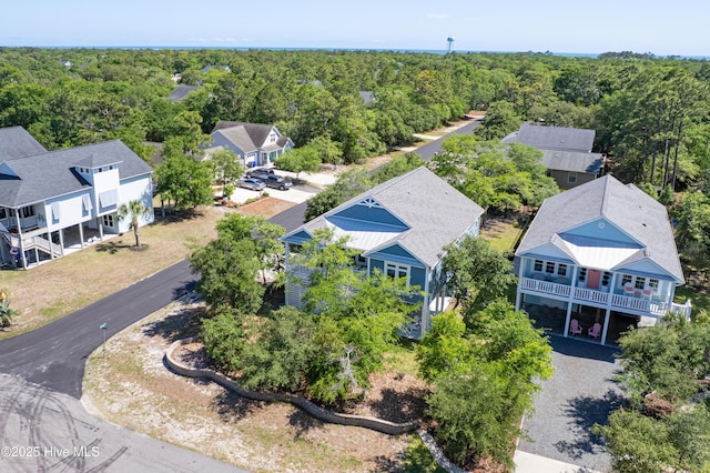 201 W Yacht Dr, Oak Island, NC 28465 - aerial view of a heavily wooded area