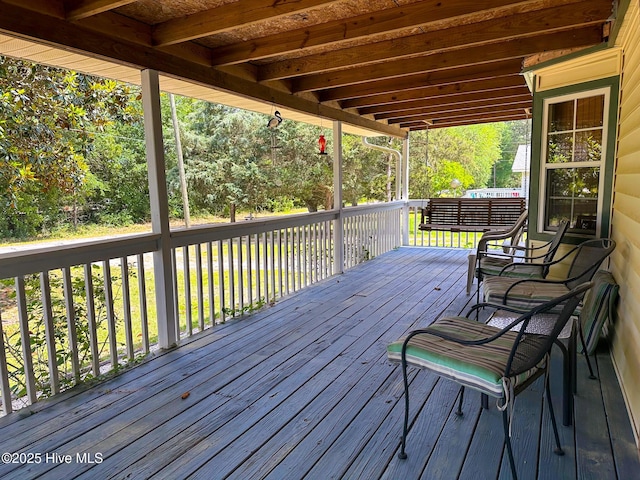178 Stanley St, West End, NC 27376 - view of wooden terrace