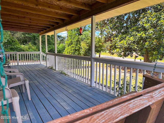 178 Stanley St, West End, NC 27376 - view of wooden deck