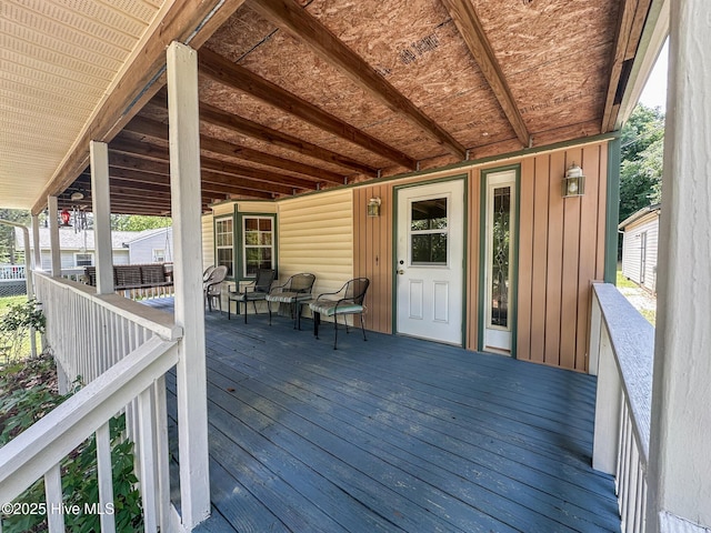 178 Stanley St, West End, NC 27376 - wooden terrace with covered porch