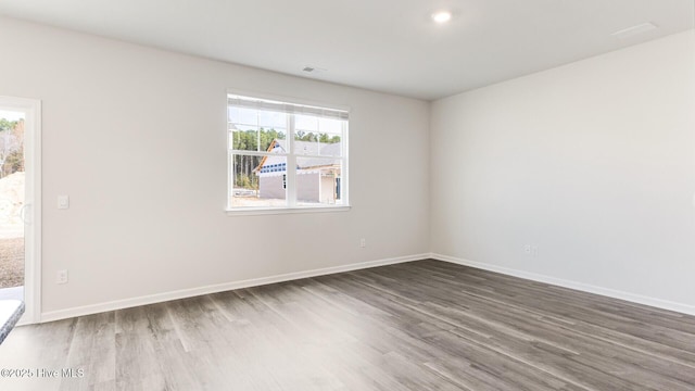2304 Emerald Ave Lot 272, Castle Hayne, NC 28429 - spare room featuring wood finished floors, baseboards, and recessed lighting