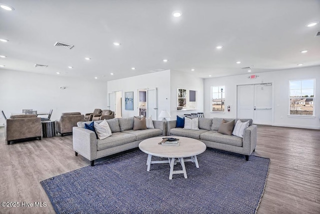 2304 Emerald Ave Lot 272, Castle Hayne, NC 28429 - living room featuring healthy amount of natural light, wood finished floors, and recessed lighting