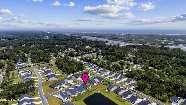 1664 White Starfish Ct, Calabash, NC 28467 - aerial view of property's location featuring nearby suburban area