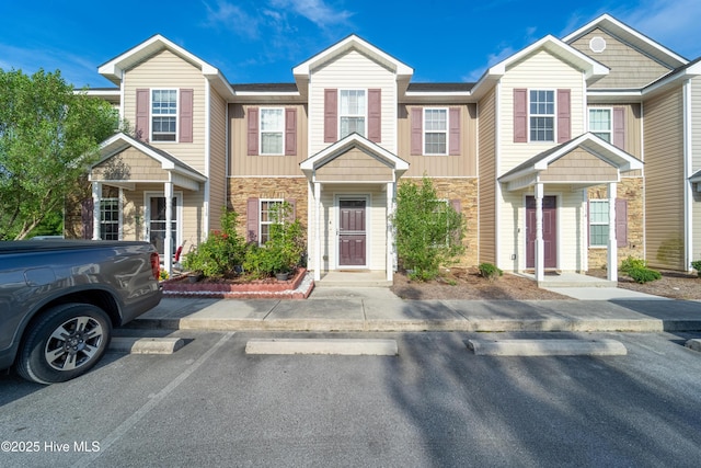 116 W Murrow Ln, Jacksonville, NC 28546 - view of property featuring stone siding
