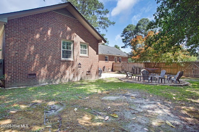 2008 S Elm St, Greenville, NC 27858 - view of yard with a patio area and an outdoor fire pit