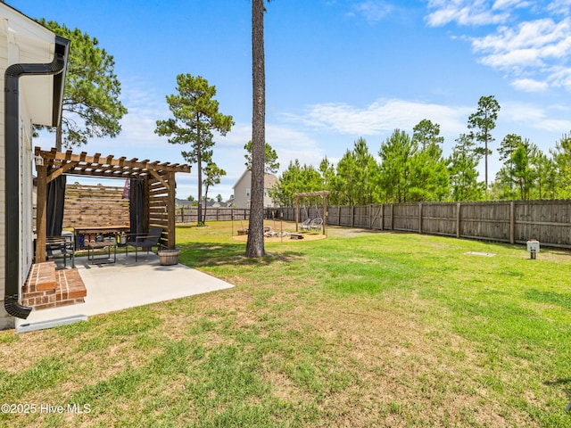 118 Prospect Dr, Richlands, NC 28574 - view of yard with a pergola and a patio area