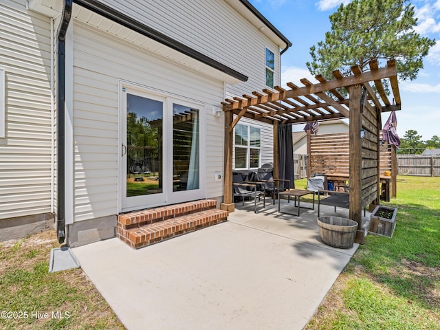 118 Prospect Dr, Richlands, NC 28574 - view of patio with a pergola and entry steps