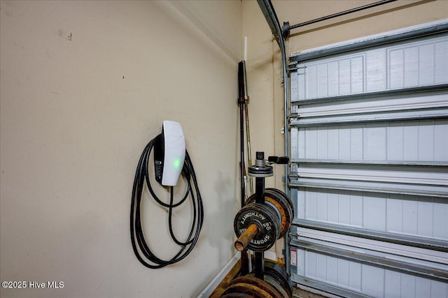 222 Station House Rd, New Bern, NC 28562 - garage featuring baseboards
