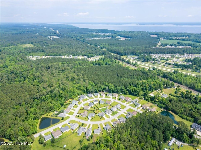 222 Station House Rd, New Bern, NC 28562 - aerial overview of property's location with a forest