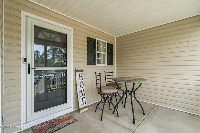 144 Newington Way, Aberdeen, NC 28315 - doorway to property with covered porch