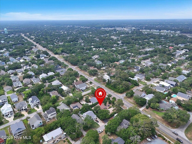 4407 E Oak Island Dr, Oak Island, NC 28465 - aerial overview of property's location with nearby suburban area