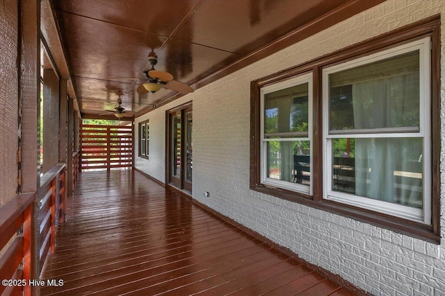 4407 E Oak Island Dr, Oak Island, NC 28465 - porch with ceiling fan