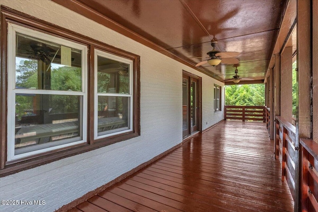 4407 E Oak Island Dr, Oak Island, NC 28465 - porch with ceiling fan